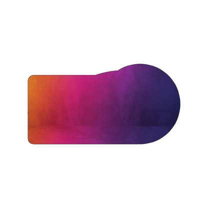 Custom Plastic 5.79" x 3.05" Circle Edge Cards