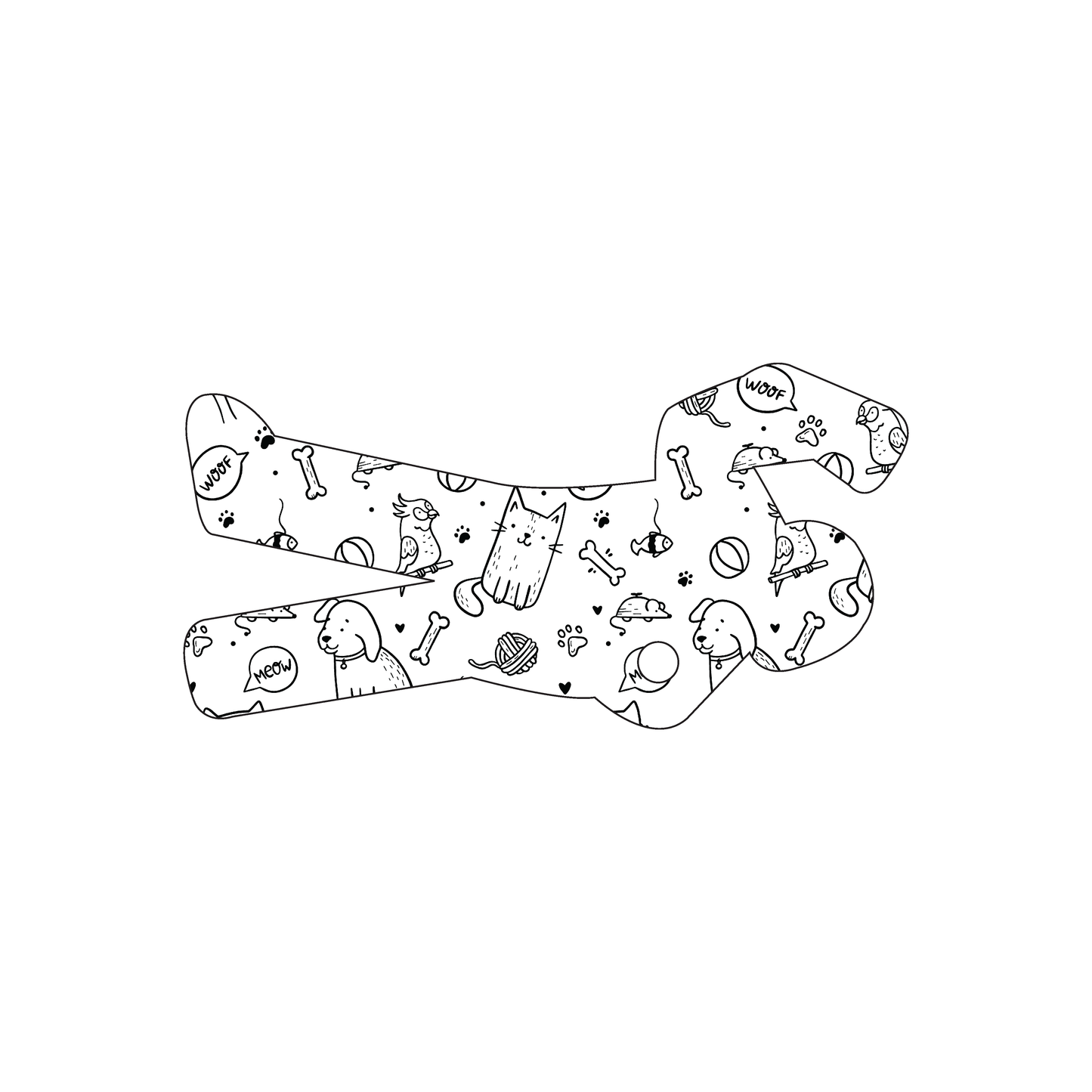 Custom Plastic 1.7" x 3.37" Figure Shape Cards