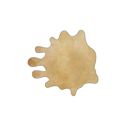 Custom Plastic 3.5" x 3.75" Splash Shape Cards