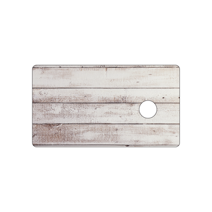 Custom Plastic 4.25" x 2.36" Cards with Circle Punch-Out Hole
