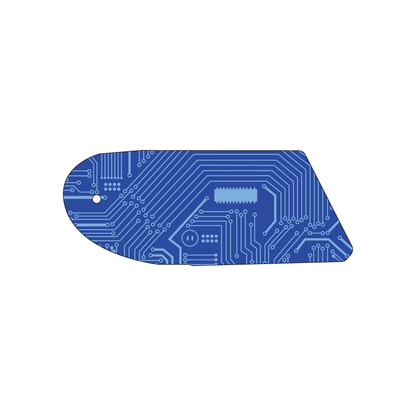 Custom Plastic 4.27" x 1.7" Slanted Edge Tags