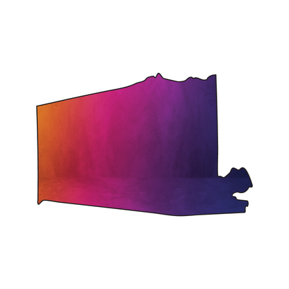 Custom Plastic 3.27" x 2.16" Alabama Shape Cards