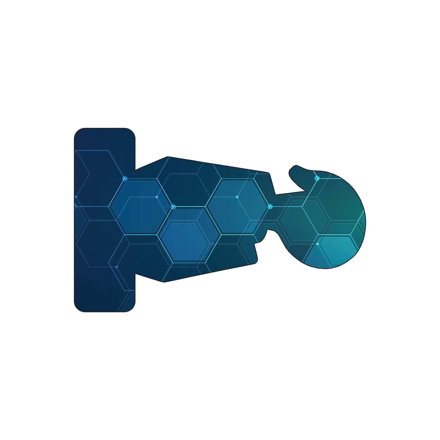Custom Plastic 3.375" x 2.125" Pully Shape Cards
