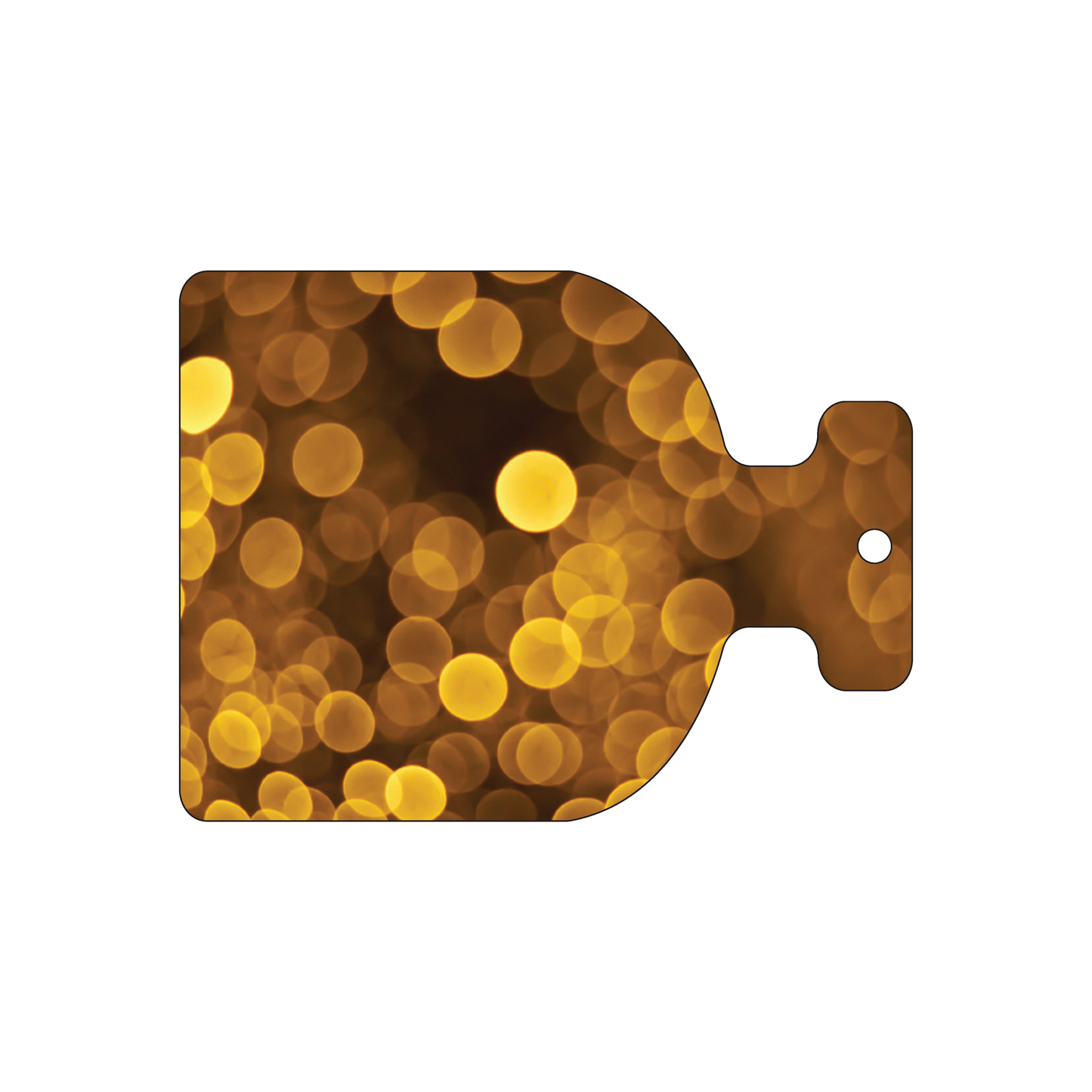 Custom Plastic 4" x 3" Bottle Shape Tags