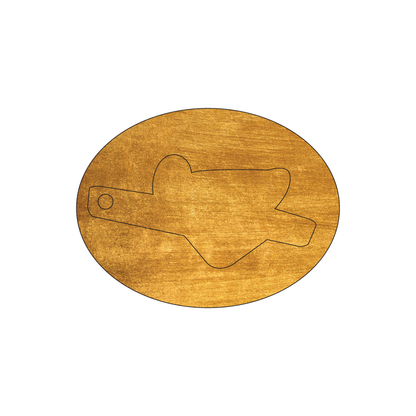 Custom Plastic 3.3" x 2.5" Oval with Punch-Out Superhero Key Tag Combo