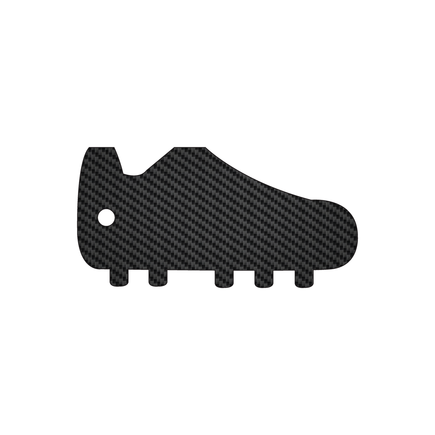 Custom Plastic 3" x 1.5" Soccer Cleat Shape Key Tags