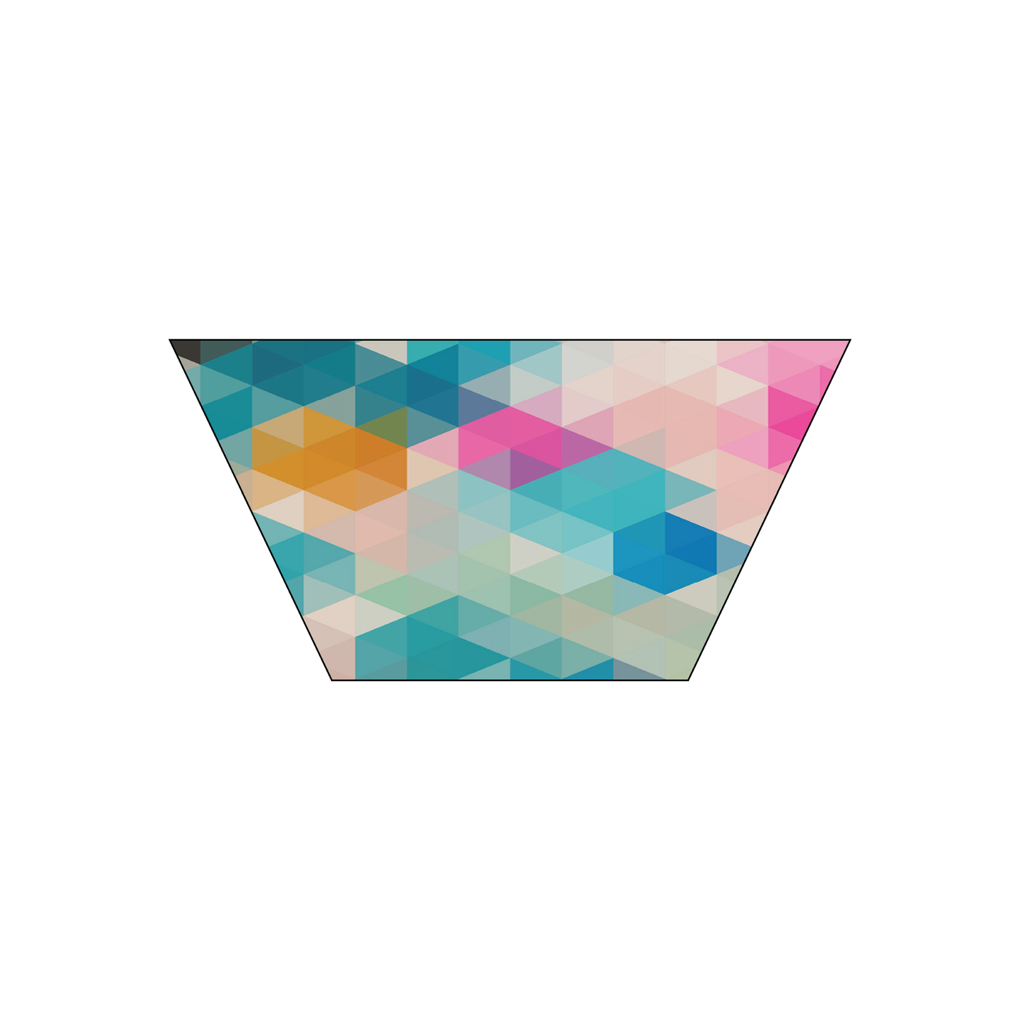 Custom Plastic 3.5" x 1.75" Sharp Trapezoid Cards