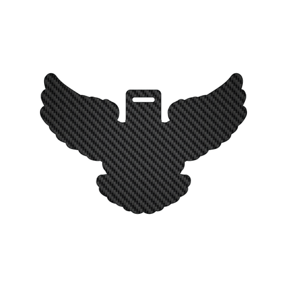 Custom Plastic 5.15" x 3.5" Eagle Shape Luggage Tags