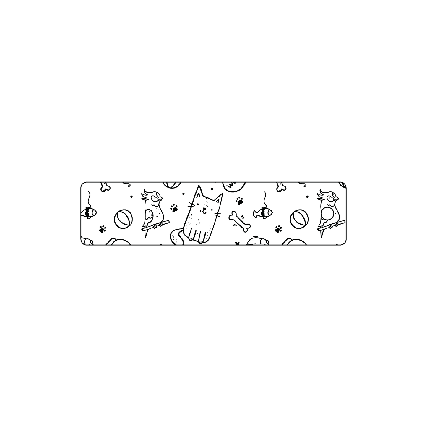 Custom Plastic 2.6125" x 0.6125" Narrow Key Tags
