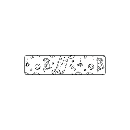 Custom Plastic 2.6125" x 0.6125" Narrow Key Tags