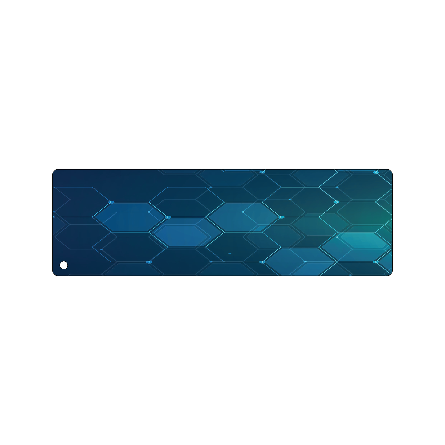 Custom Plastic 2.5" x 8" Long Signage with Corner Hole