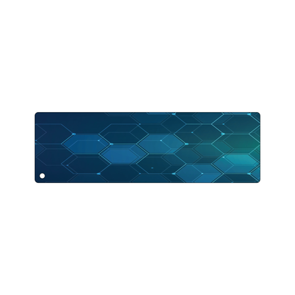 Custom Plastic 2.5" x 8" Long Signage with Corner Hole