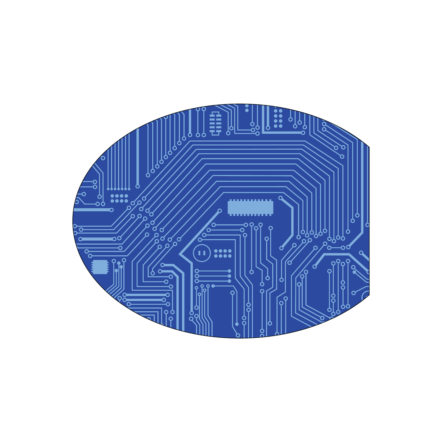 Custom Plastic 4.75" x 3.75" Cut Oval Cards