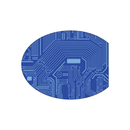 Custom Plastic 4.75" x 3.75" Cut Oval Cards
