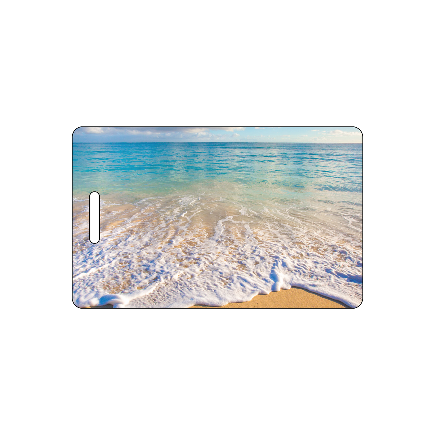 Custom Plastic 2.1875" x 3.5" Vertical Badges