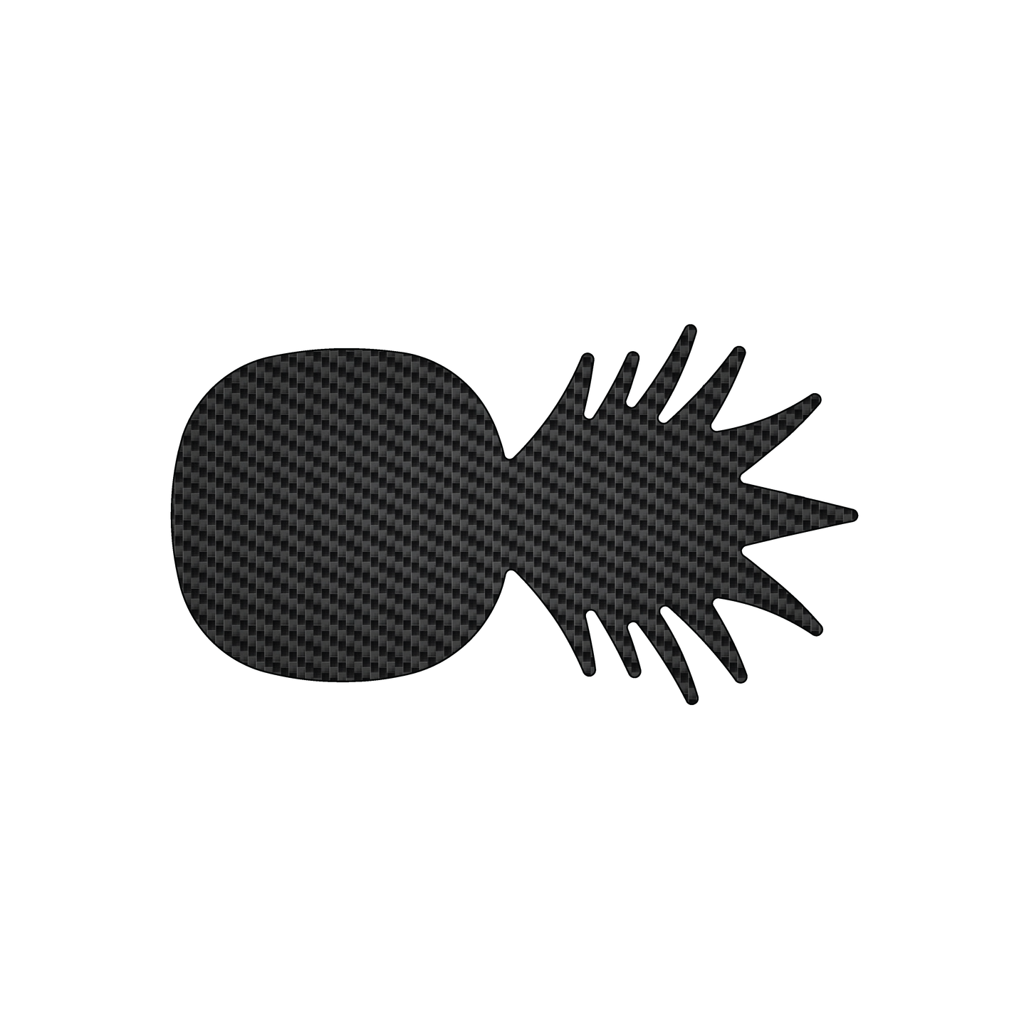 Custom Plastic 3.5" x 2" Pineapple Shape Cards