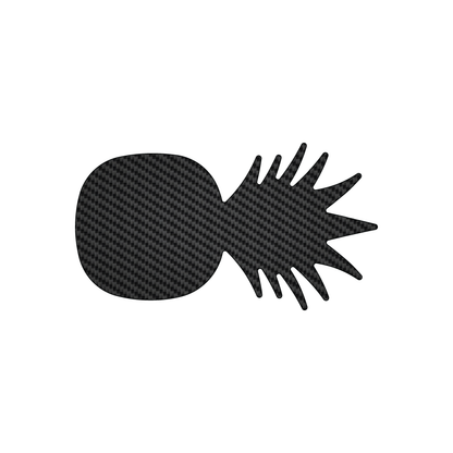Custom Plastic 3.5" x 2" Pineapple Shape Cards