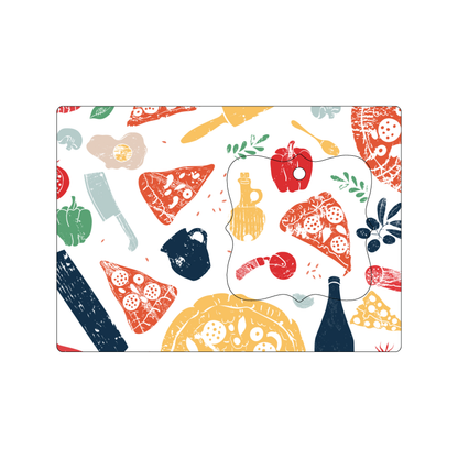 Custom Plastic 5" x 7" Card with Ornate Punch-Out Key Tag Combo