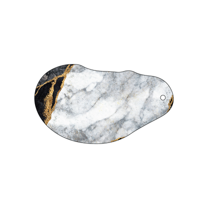 Custom Plastic 3.5" x 2" Ear Shape with Hole Tags