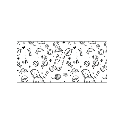 Custom Plastic 5.5" x 2.5" Long Invitation