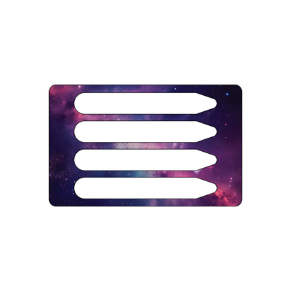 Custom Plastic 3.375" x 2.125" 4 Punch-Out Shirt Collar Stays Cards