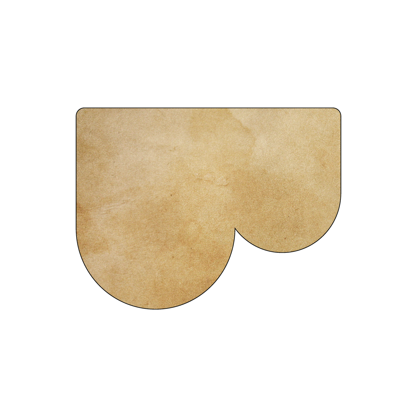 Custom Plastic 3.375" x 2.565" B Shape Cards