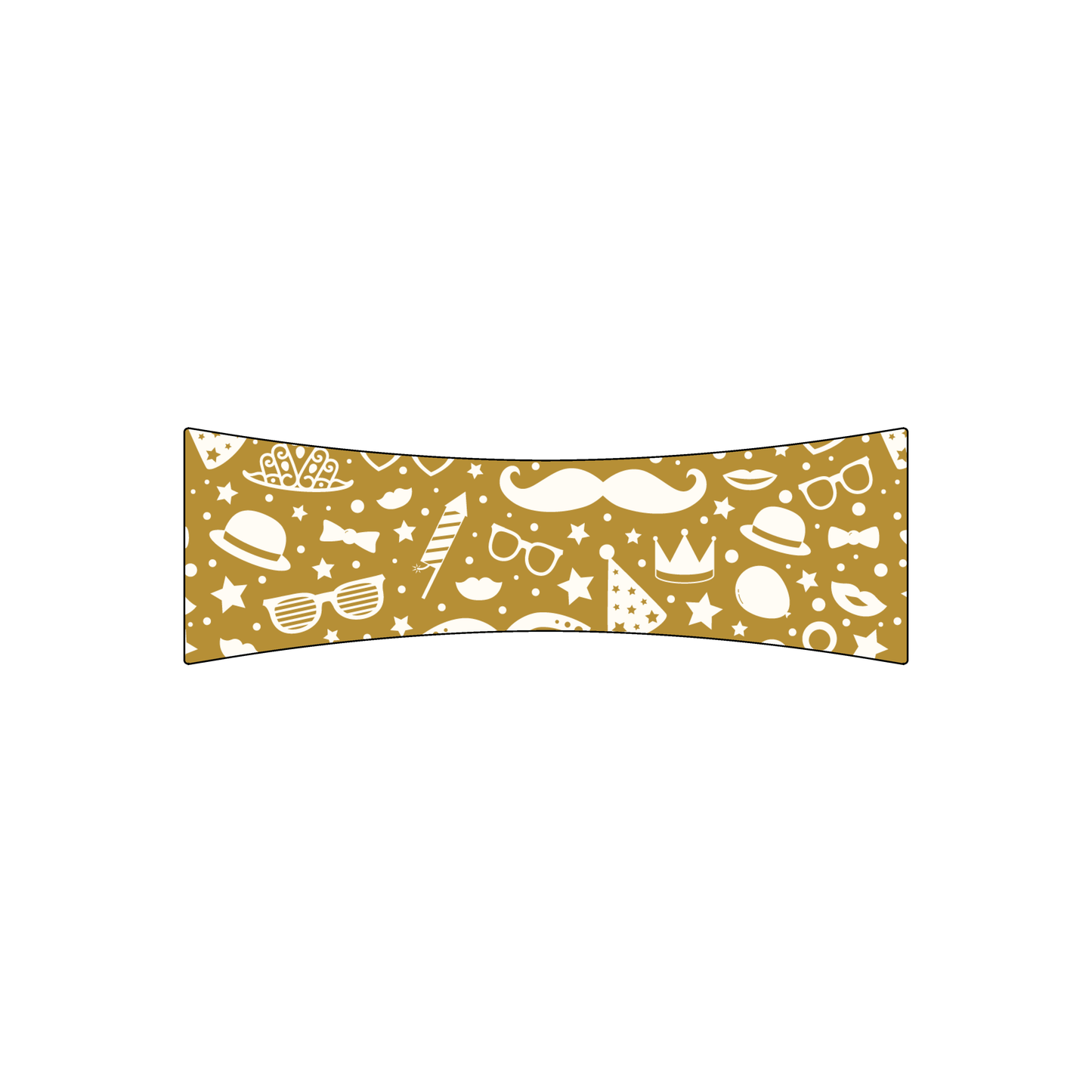 Custom Plastic 3.375" x 1.1" Bowed Cards