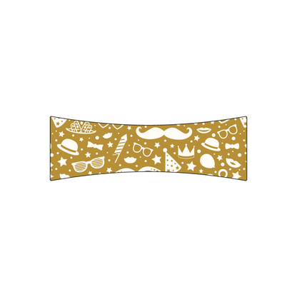 Custom Plastic 3.375" x 1.1" Bowed Cards
