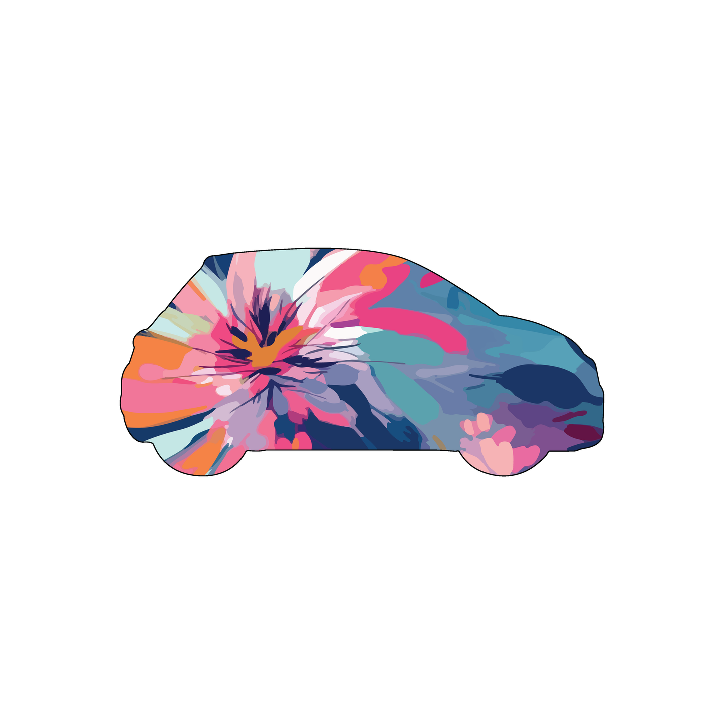 Custom Plastic 3.5" x 1.65" Car Shape Cards