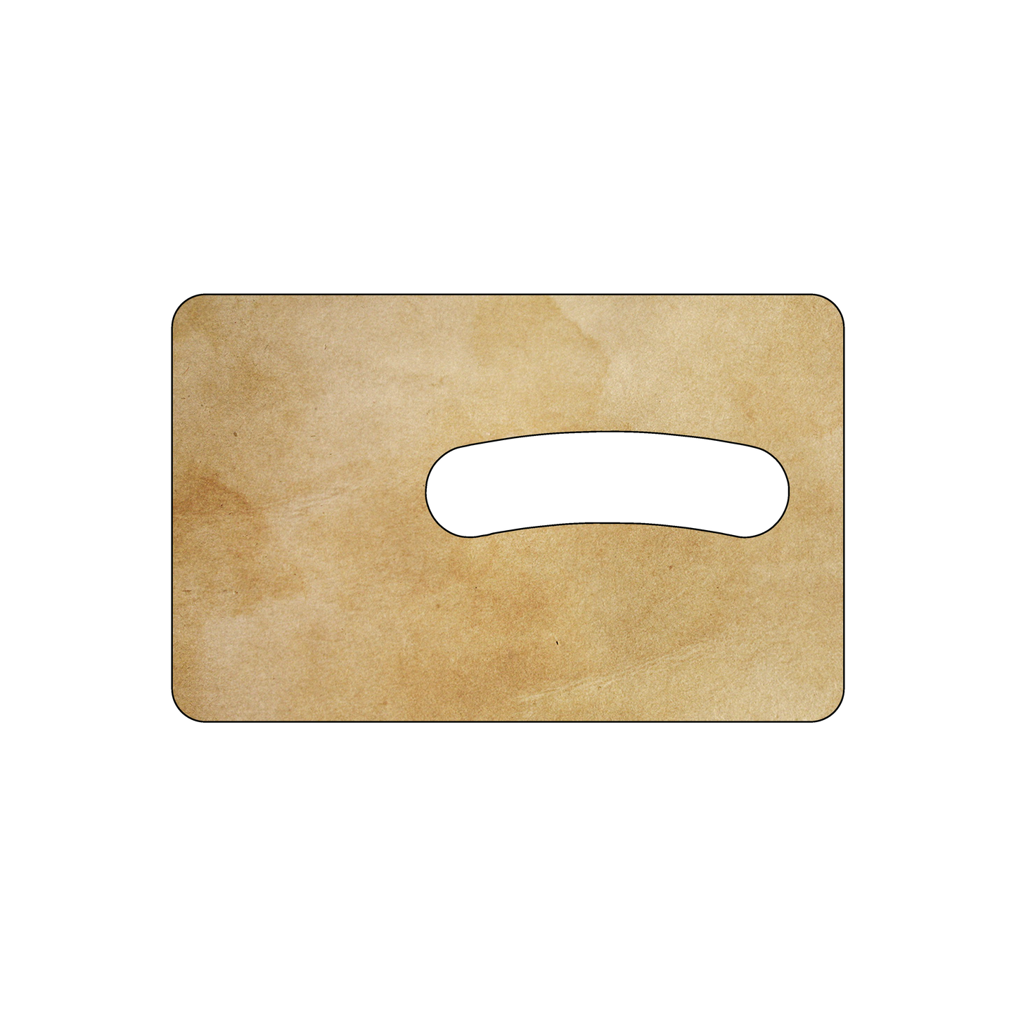 Custom Plastic 3.35" x 2.13" Cards with Rounded Punch-Out