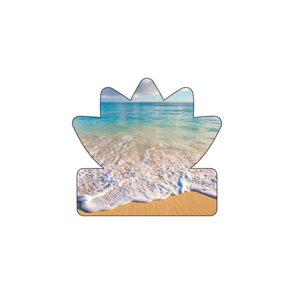 Custom Plastic 2.5" x 2.3" Flower Shape Cards