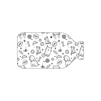 Custom Plastic 3.25" x 1.75" Bottle Shape Cards