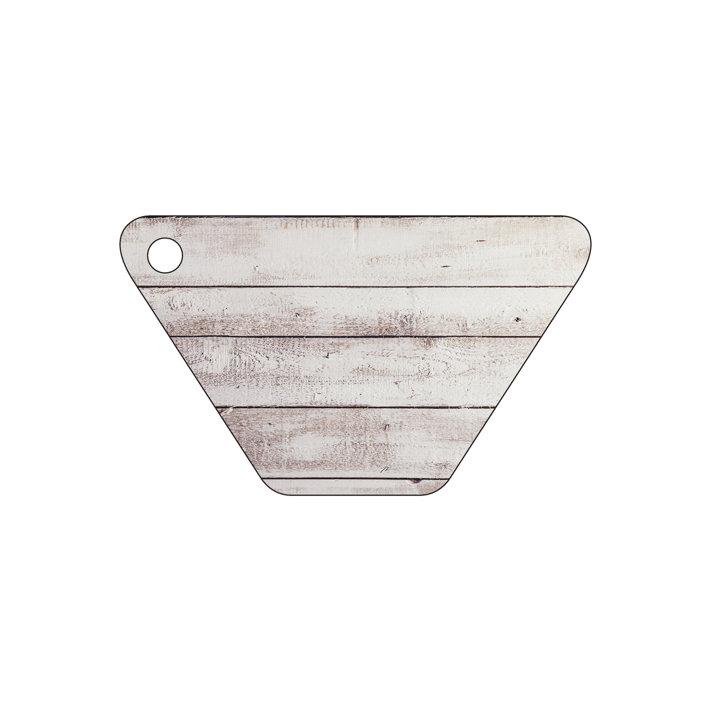 Custom Plastic 3.375" x 2" Trapezoid Shape Tags