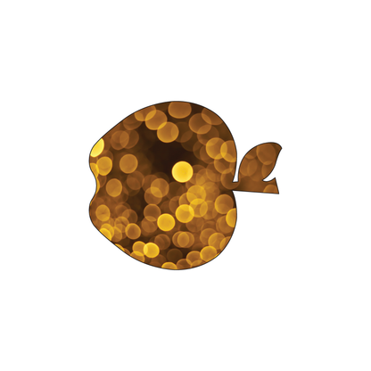 Custom Plastic 2.1" x 2.4" Apple Shape Cards