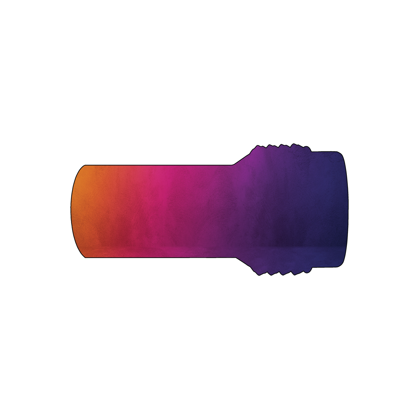 Custom Plastic 3.375" x 1.6" Flashlight Shape Cards