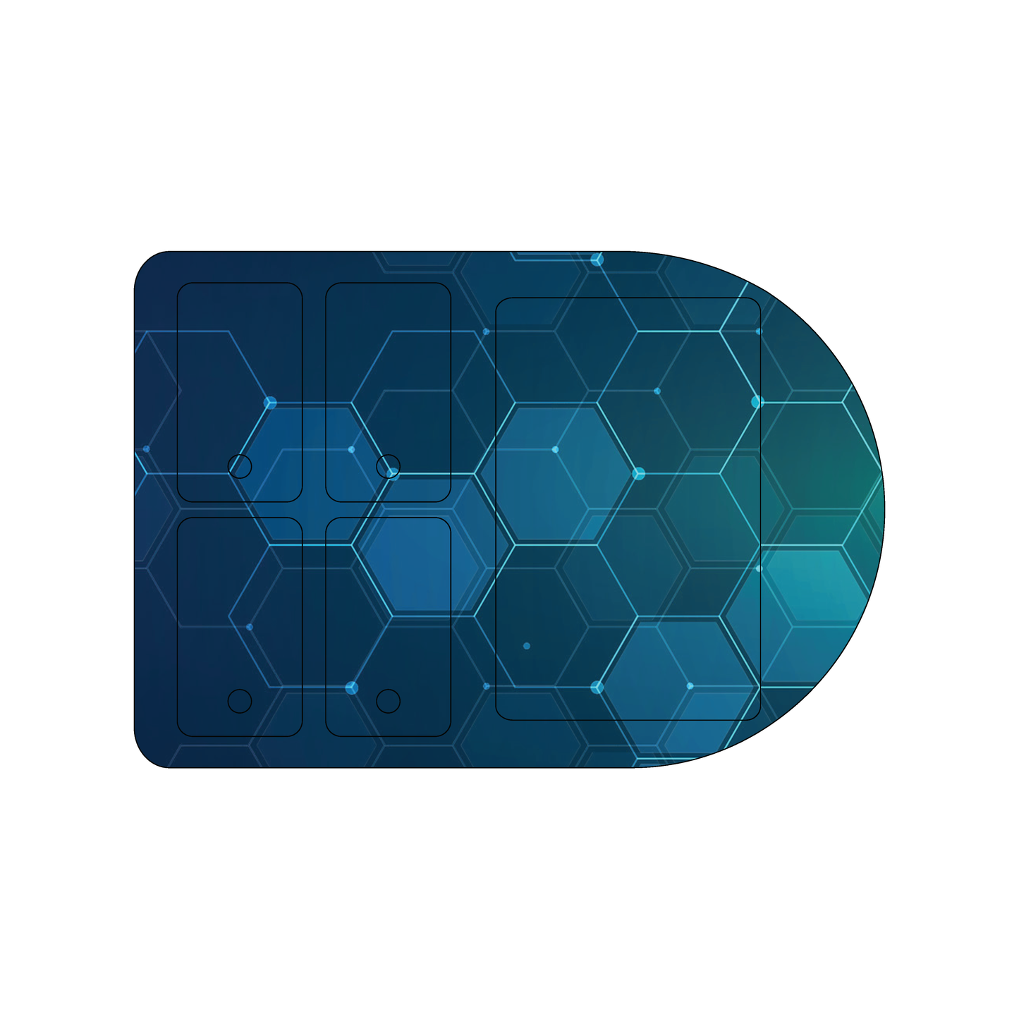 Custom Plastic Punch-Out Card and Four Key Tag Combo