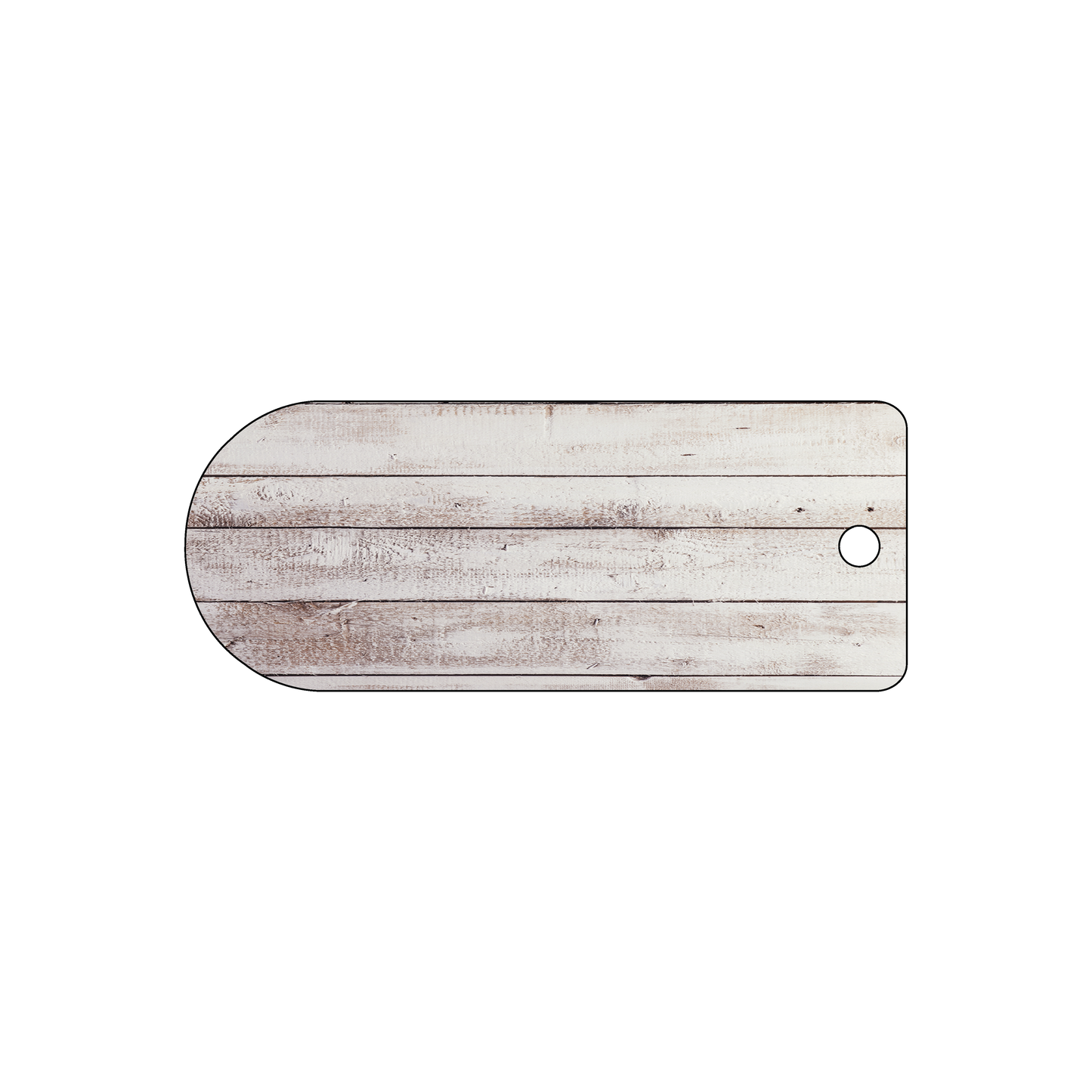 Custom Plastic 3.34" x 1.34" Rounded End Tags