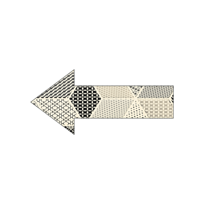Custom Plastic 4.4" x 2" Arrow Cards