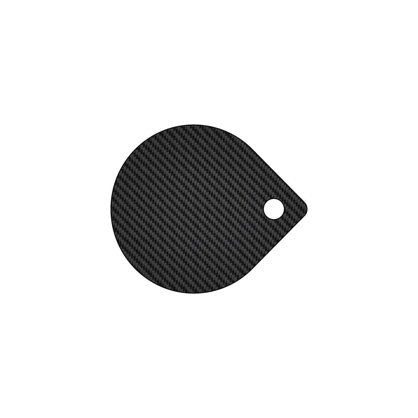 Custom Plastic 1.5" x 1.75" Tear Drop Key Tags