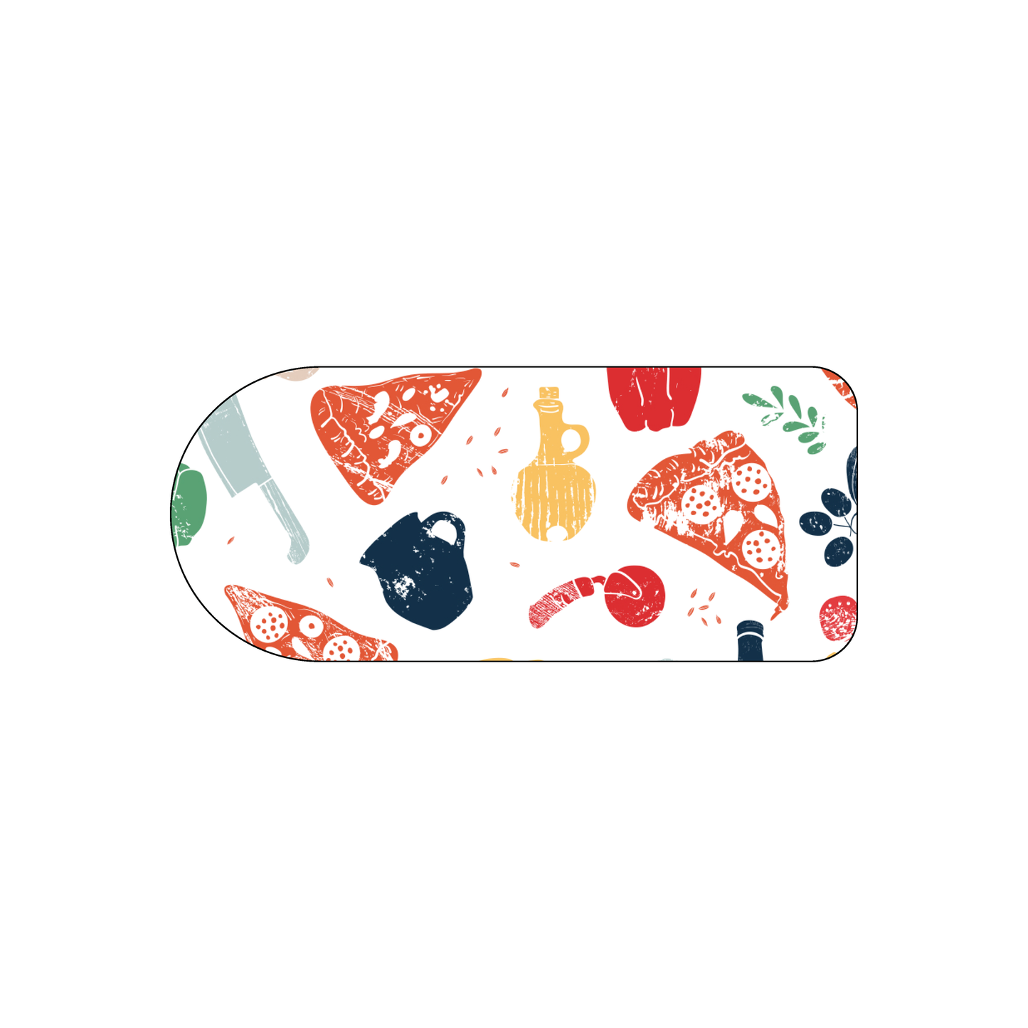 Custom Plastic 3.5" x 1.5" Rounded Cards