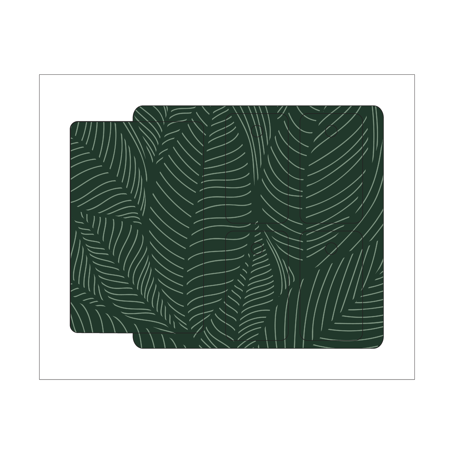 Custom Plastic Breakaway Card and Four Key Tag Combo