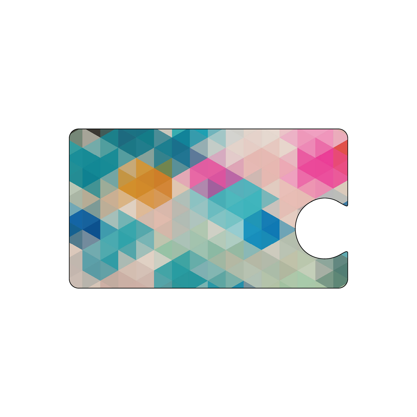 Custom Plastic 3.5" x 2.5" with Hole Cut-Out Cards