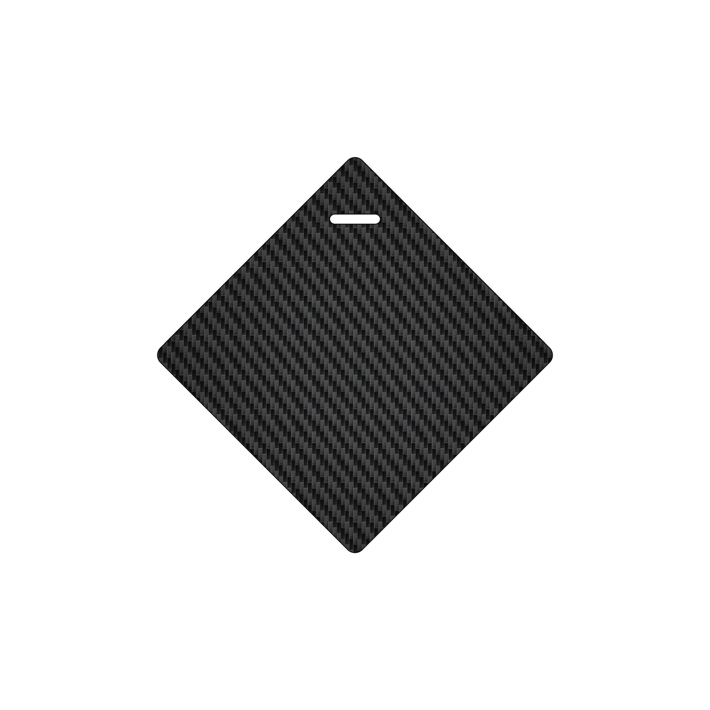 Custom Plastic 3.5" x 3.5" Diagonal Slot Luggage Tags