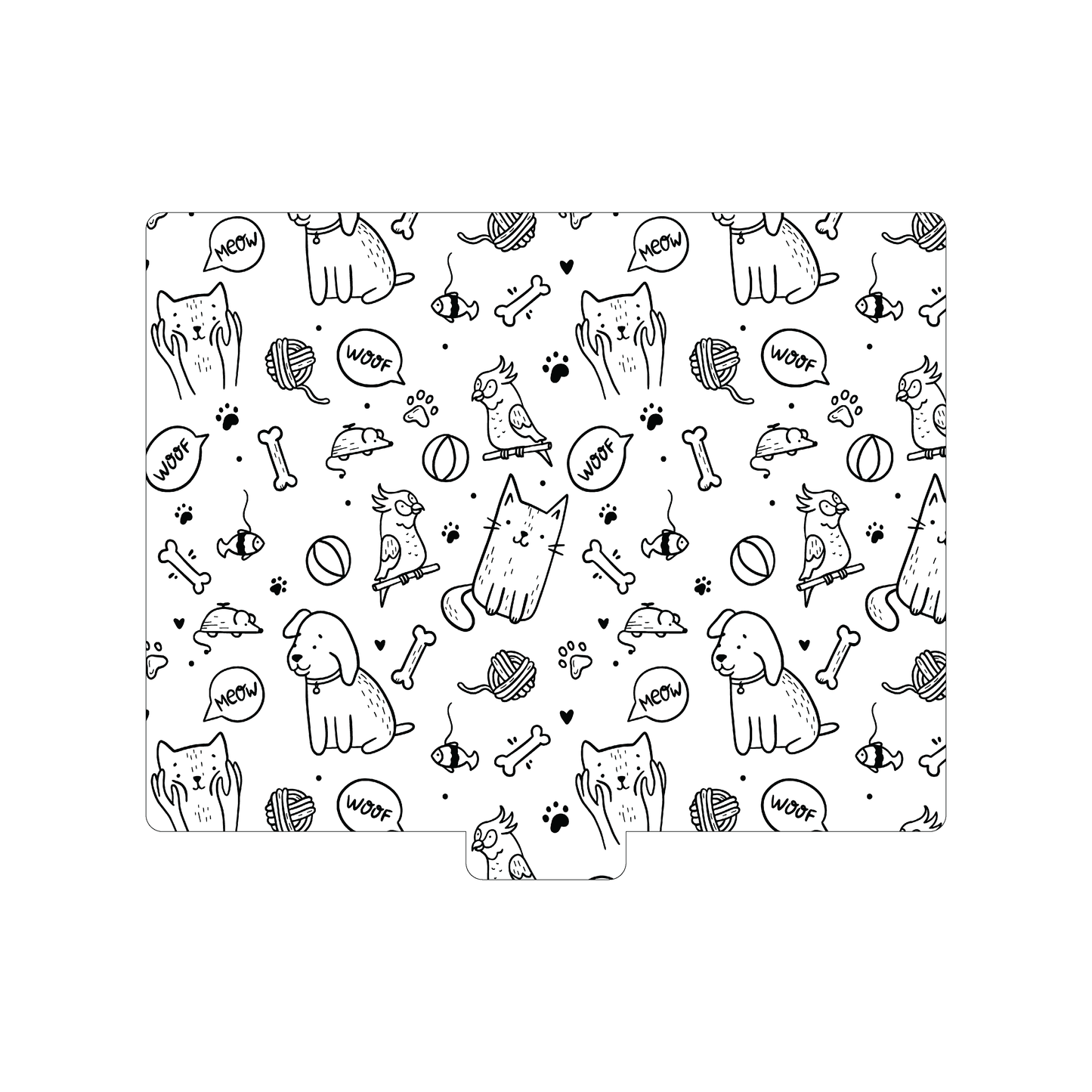 Custom Plastic 10" x 12" Full Tabbed Page 3 Menus