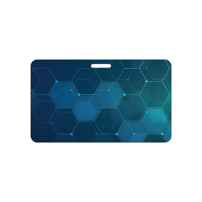 Custom Plastic 4.25" x 2.5" Horizontal Badges