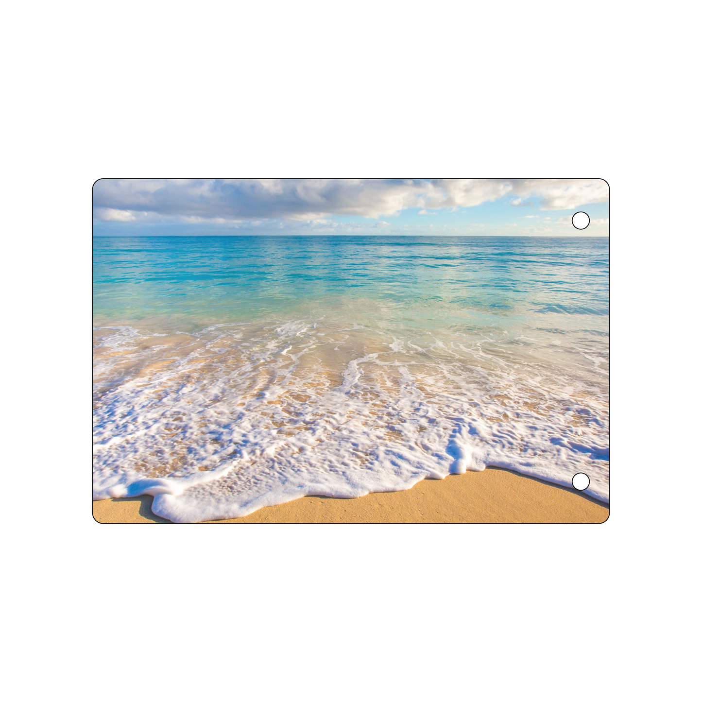 Custom Plastic 4" x 6" Two Hole Rectangle Signage