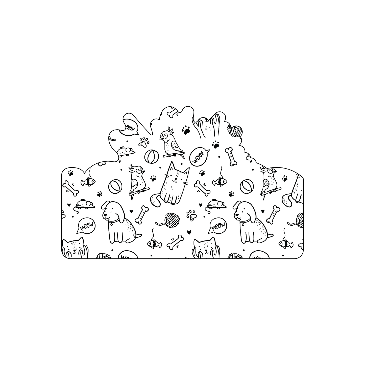 Custom Plastic 3.375" x 2.125" Explosion Shape Cards