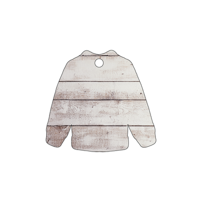 Custom Plastic 3.25" x 3" Sweater Shape Tags