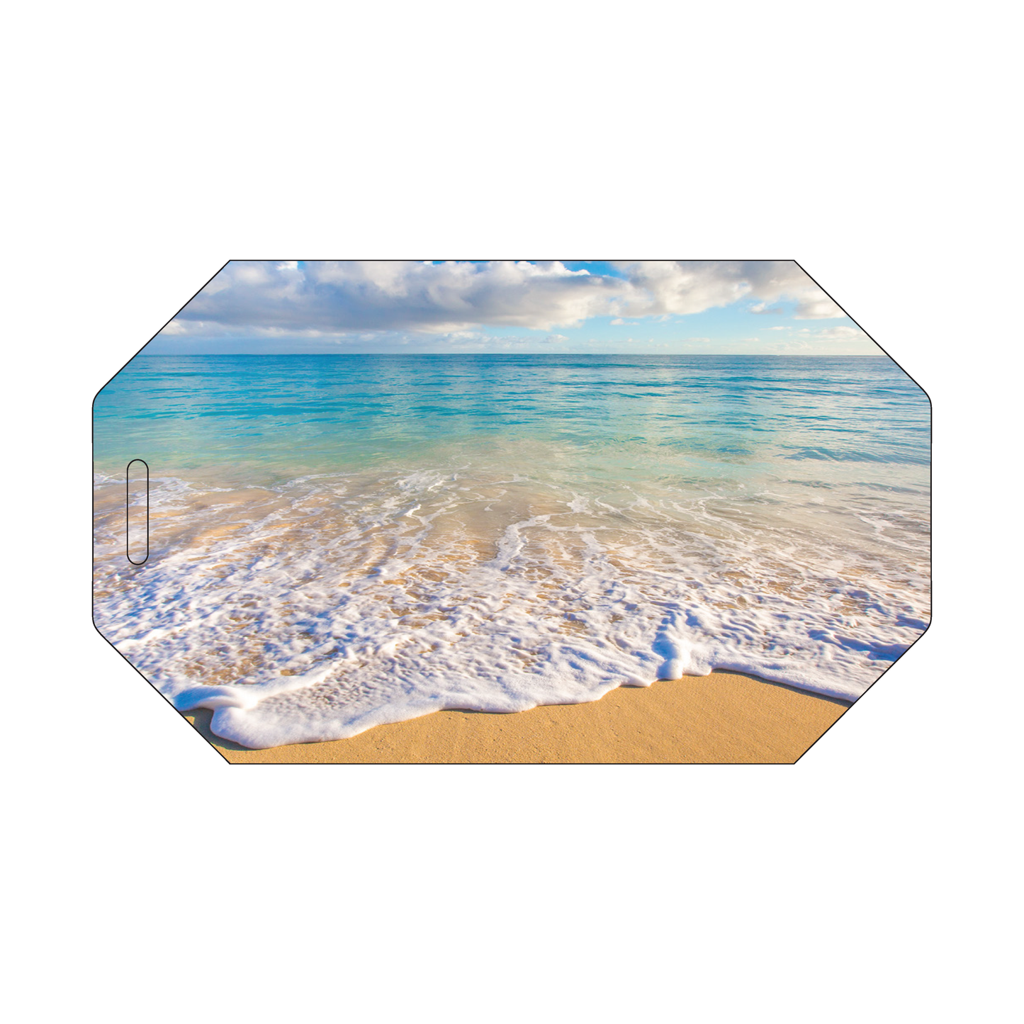 Custom Plastic 3" x 5" Large Octagonal Cards