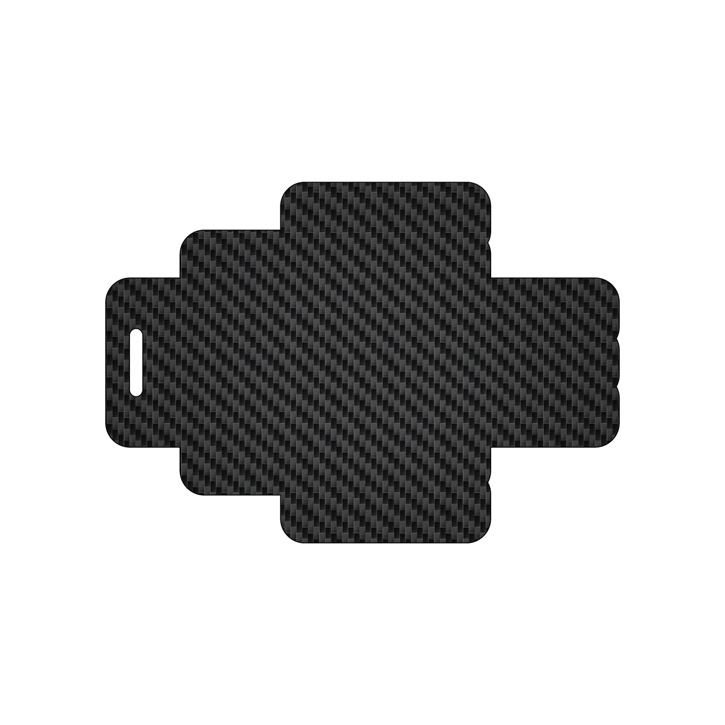 Custom Plastic 4.7" x 3.3" Block Arrow Shape Luggage Tags